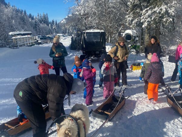 Sortie Chiens de traîneaux pour les maternelles